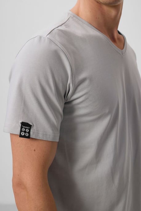 Herr V-ringad kortärmad T-shirt - Image 4