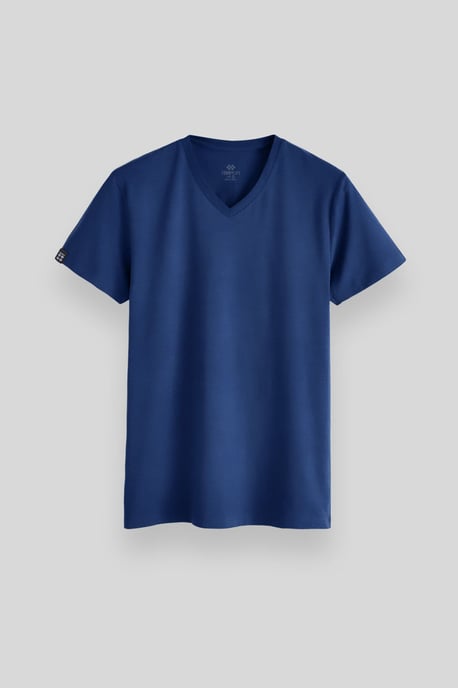 Heren V-hals Korte Mouwen T-shirt - Image 3