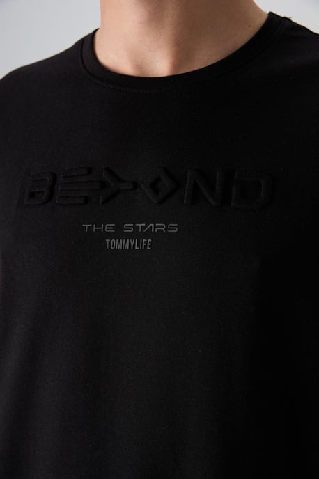 Oversized Cotton-Polyester Logo T-Shirt - Image 3