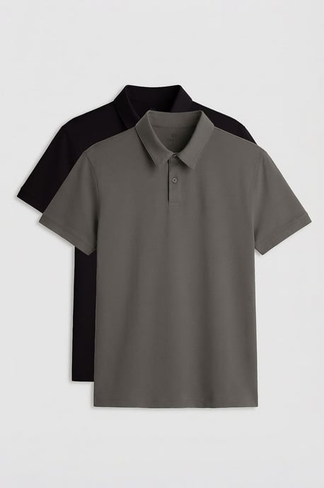 Heren Katoenen-Elastaan Poloshirt - Image 1