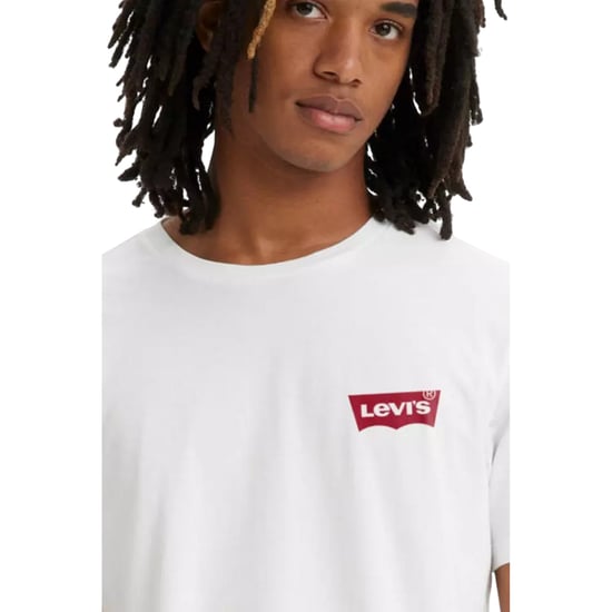 Levis T-shirt med logotyp och rund halsringning för herr (2-pack) (Vit) - Image 3