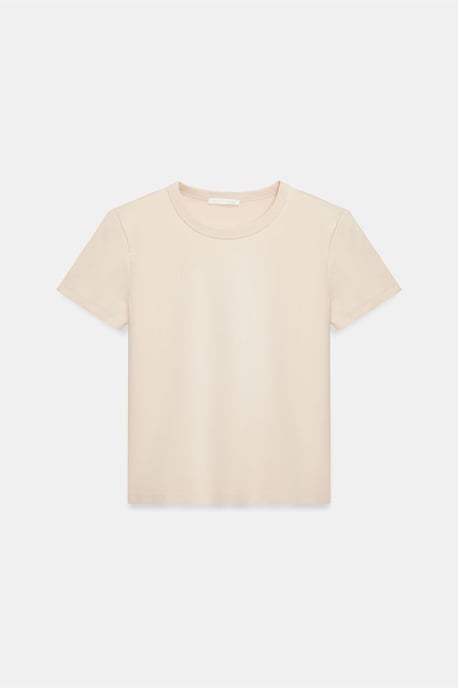 Dames Effen Crew Neck T-shirt - Image 5