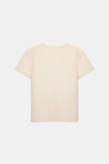 Dames Effen Crew Neck T-shirt - Image 6