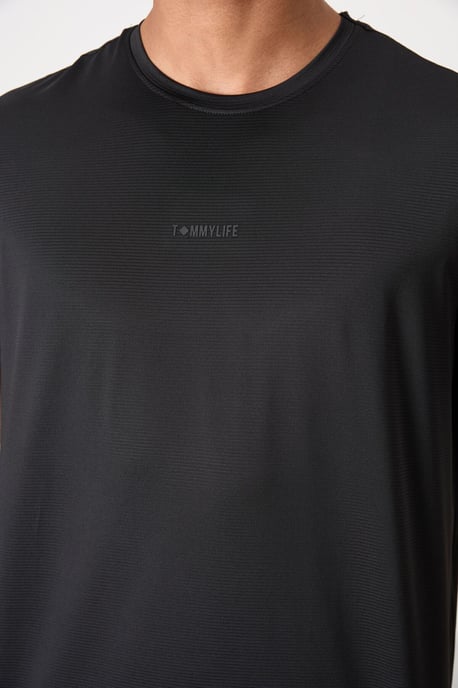 Herrars Regular Fit Logotryck T-shirt - Image 3
