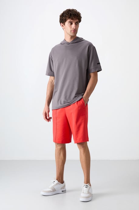 Oversized Hooded Short-Sleeve T-Shirt - Image 3
