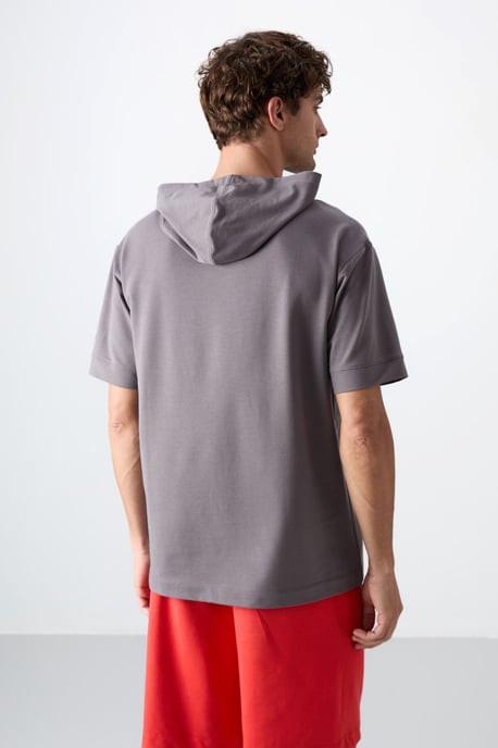 Oversized Hooded Short-Sleeve T-Shirt - Image 5