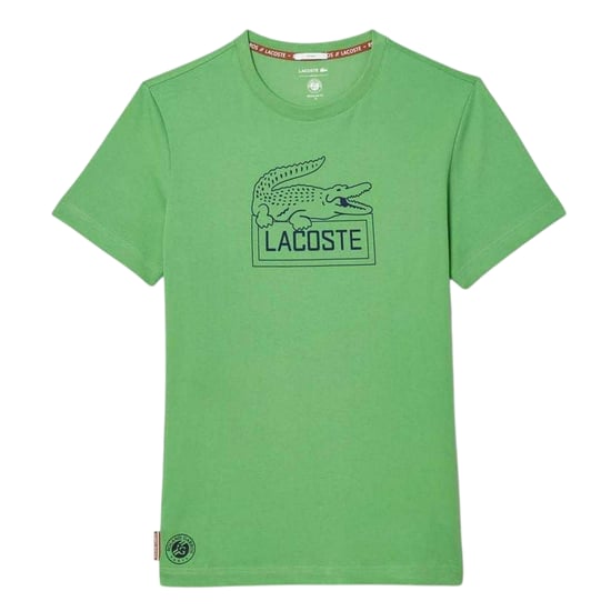 Lacoste Unisex volwassen Roland Garros Editie Normaal T-Shirt (Groen) - Image 1