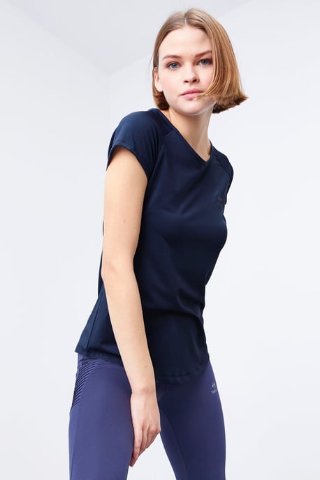 Dames Korte Mouwen Crew Neck T-shirt - Image 3