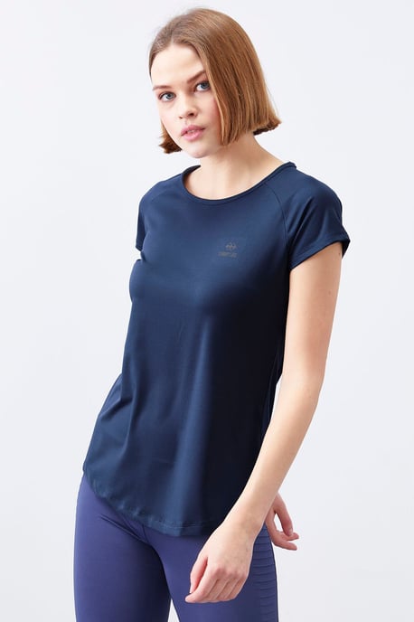 Dames Korte Mouwen Crew Neck T-shirt - Image 4