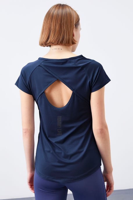 Dames Korte Mouwen Crew Neck T-shirt - Image 6