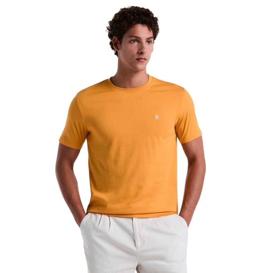 Original Penguin Heren Pete Geborduurd Logo T-Shirt (Geel) - Image 2