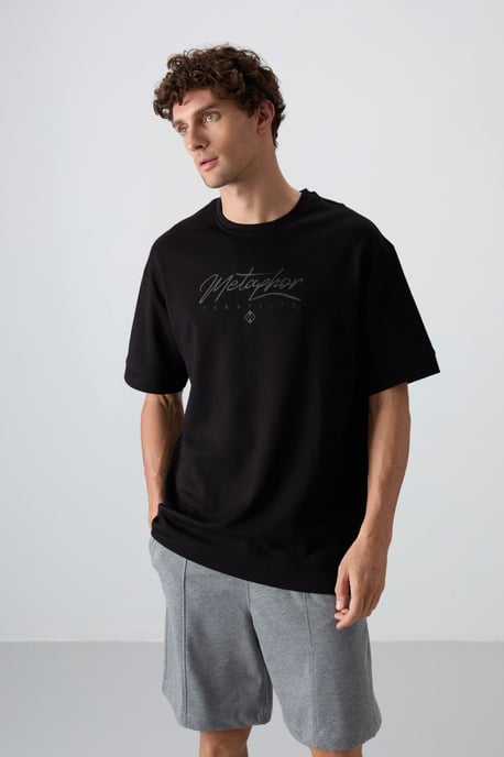 Oversized Geprinte Crew Neck T-shirt - Image 1