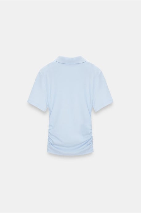 Dames Crop Slim Fit Polo T-shirt - Image 6