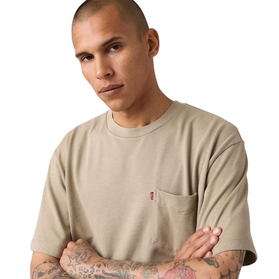 Levis Klassisk tjock T-shirt med ficka för män (Khaki) - Image 3