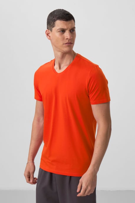 Heren V-hals Korte Mouwen T-Shirt - Image 4
