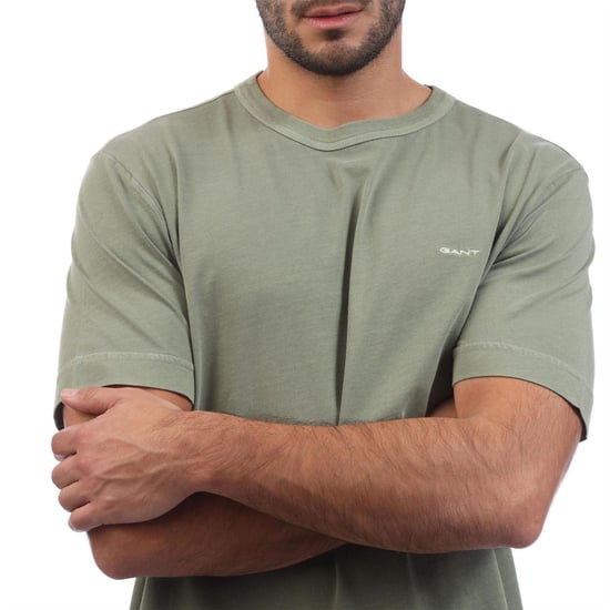 Gant Heren Logo Sunwashed T-shirt (Groen) - Image 4