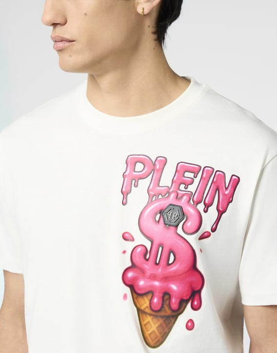 Round Neck T-Shirt Ice Cream Dollar - Image 3