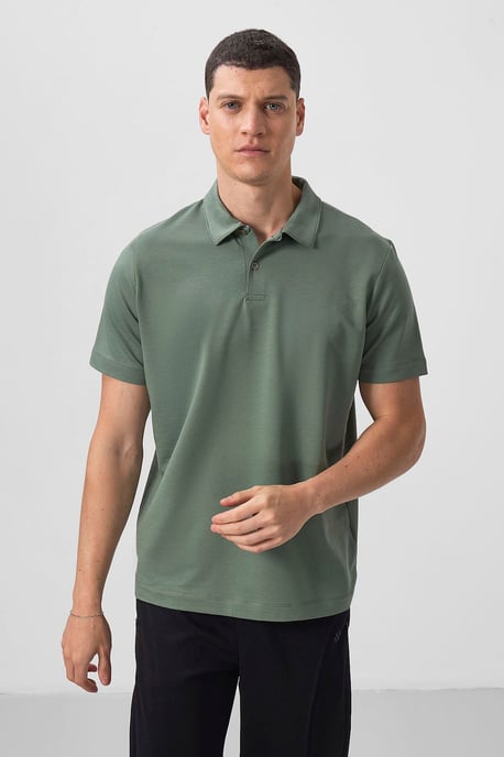 Heren Katoen Elasthaan Polo T-shirt - Image 5