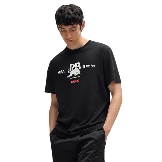 Hugo Heren Tsunoda 22 Red Bull T-shirt (Zwart) - Image 1
