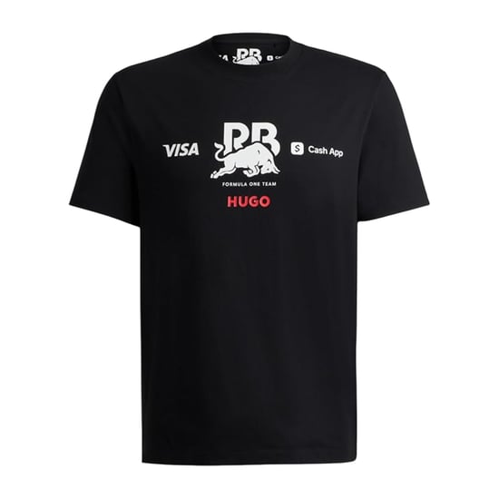 Hugo Heren Tsunoda 22 Red Bull T-shirt (Zwart) - Image 2