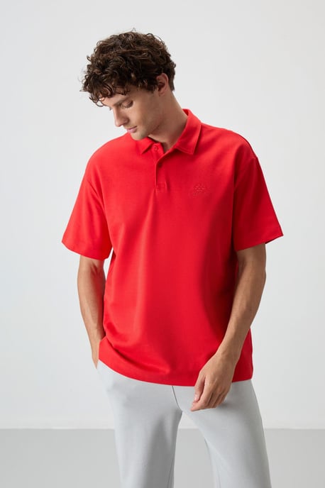 Men's Oversized Polo T-Shirt - Image 1