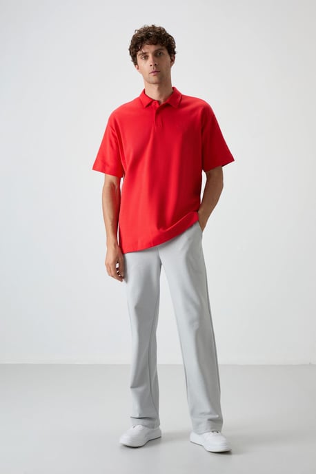Men's Oversized Polo T-Shirt - Image 2