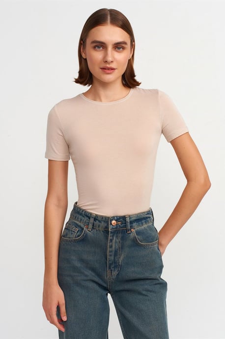 Dames Slim Fit Ronde Hals T-Shirt - Image 1