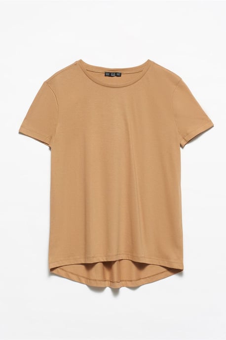 Dames Katoenen Crew Neck T-Shirt - Image 1