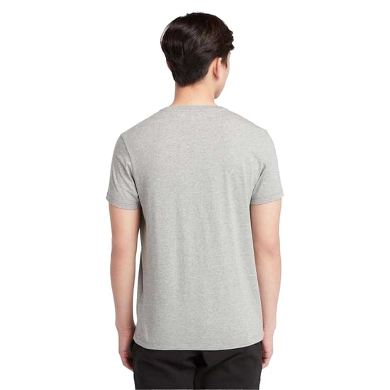 Timberland Heren Oyster River Boom Logo Katoen Slim T-shirt (Grijs) - Image 3