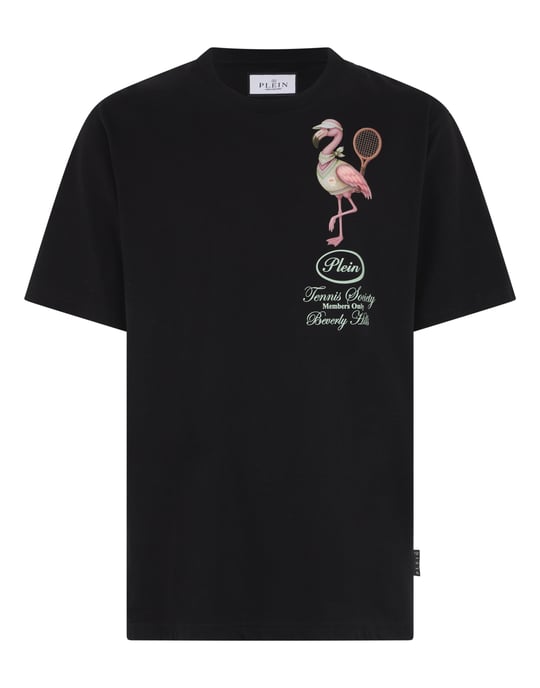 Round Neck T-Shirt Flamingo Tennis Society - Image 1