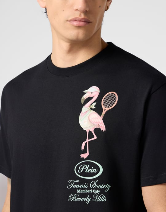 Round Neck T-Shirt Flamingo Tennis Society - Image 3