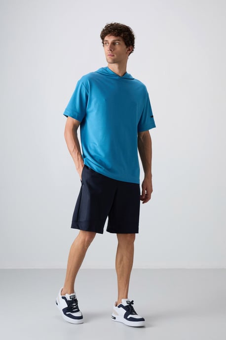 Oversized Hooded Short-Sleeve T-Shirt - Image 2