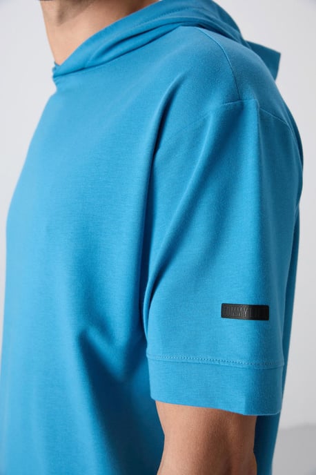 Oversized Hooded Short-Sleeve T-Shirt - Image 3