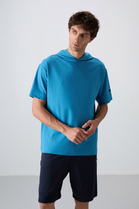 Oversized Hooded Short-Sleeve T-Shirt - Image 4