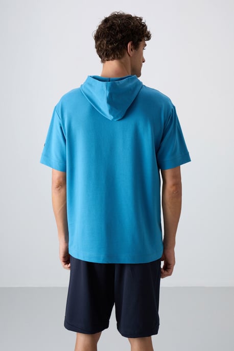 Oversized Hooded Short-Sleeve T-Shirt - Image 5