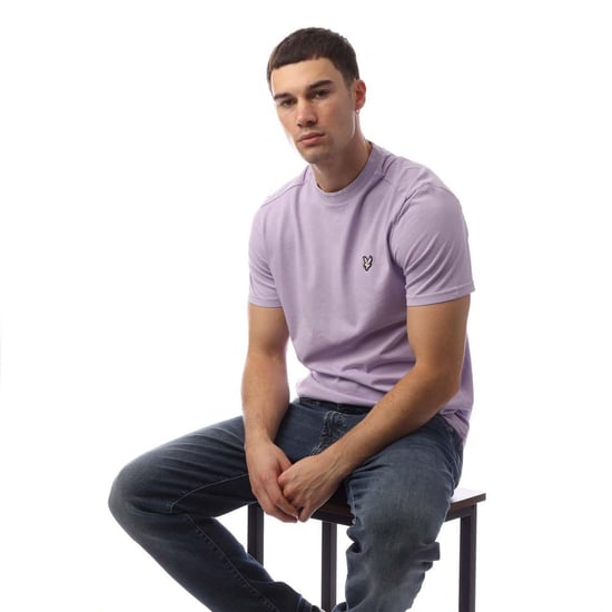 Lyle & Scott Heren Dye Wash T-shirt (Paars) - Image 3