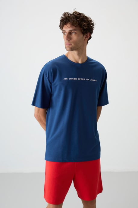 Överdimensionerad T-shirt med crewneck och tryck - Image 4