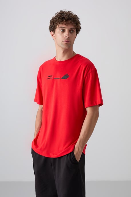 Oversized Cotton-Polyester Crew Neck T-Shirt - Image 4