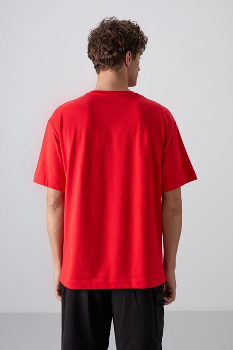 Oversized Cotton-Polyester Crew Neck T-Shirt - Image 5