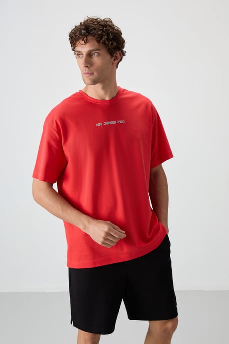 Oversized Printed Crew Neck T-Shirt - Image 1