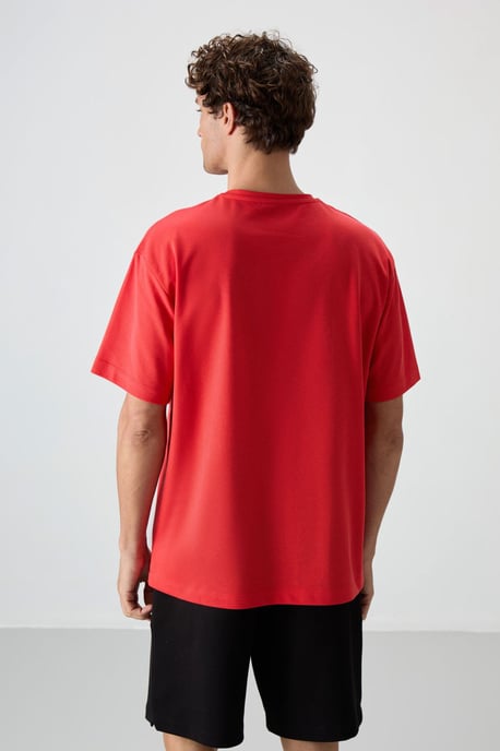 Oversized Printed Crew Neck T-Shirt - Image 5