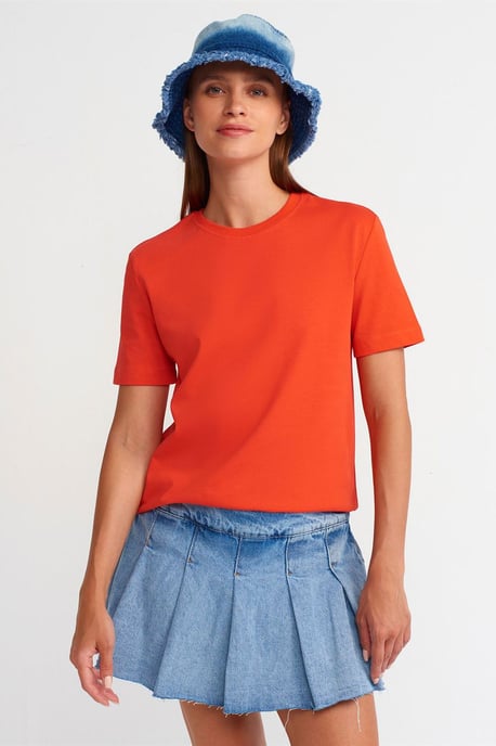 Women's Cotton Crew Neck T-Shirt - Image 1