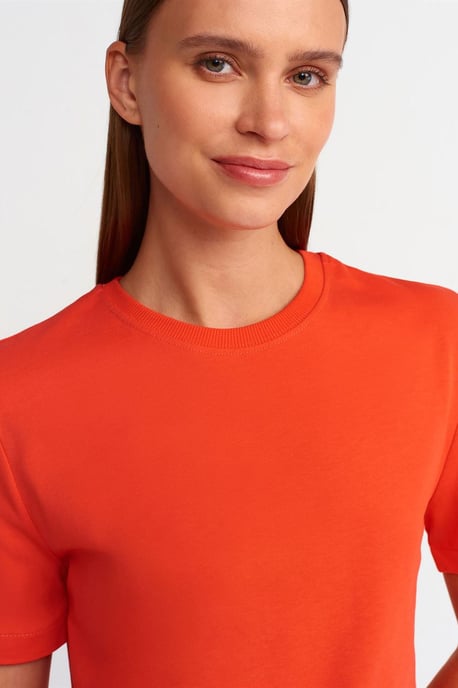 Women's Cotton Crew Neck T-Shirt - Image 4