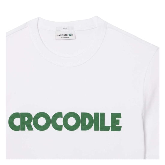 Lacoste Heren-T-shirt van katoen met grafische print (Wit) - Image 3