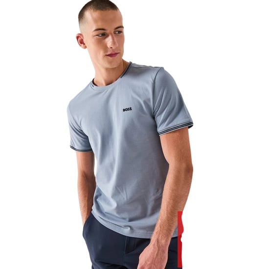 Boss Heren Hbg Taul katoenen T-shirt met normale pasvorm (Donkergrijs) - Image 3