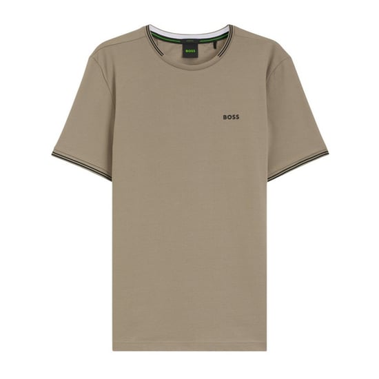 Boss Heren Hbg Taul katoenen T-shirt met normale pasvorm (Beige) - Image 2