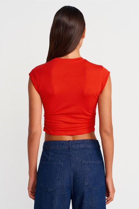 Dames Mouwloze Crop T-shirt - Image 2