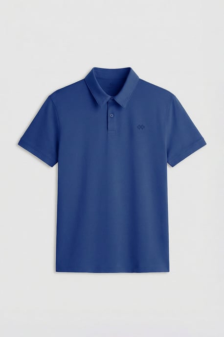 Herrarnas bomullselastan polo t-shirt - Image 1