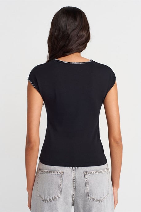 Slim Fit Bomull Jersey Rundhals T-shirt - Image 2