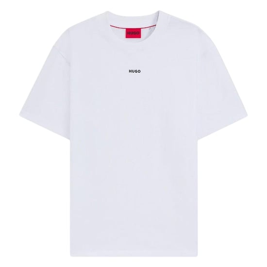 Hugo Heren Dapolino Logo Bedrukt Relaxed Fit T-shirt (Wit) - Image 2
